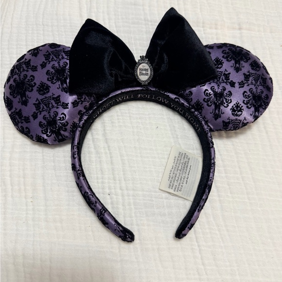 🖤💜 Disney Haunted Mansion Dress, Ears & Purse Set – Excellent Condition 💜🖤 - Picture 6 of 12
